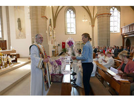 Dankgottesdienst der Kommunionkinder (© Karl-Franz Thiede)